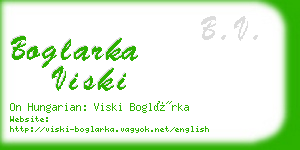 boglarka viski business card